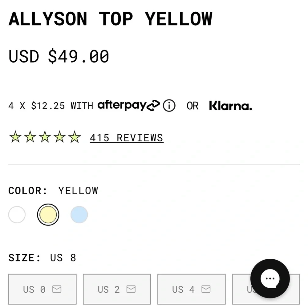 NWT Princess Polly Allyson Top Yellow - Picture 11 of 11